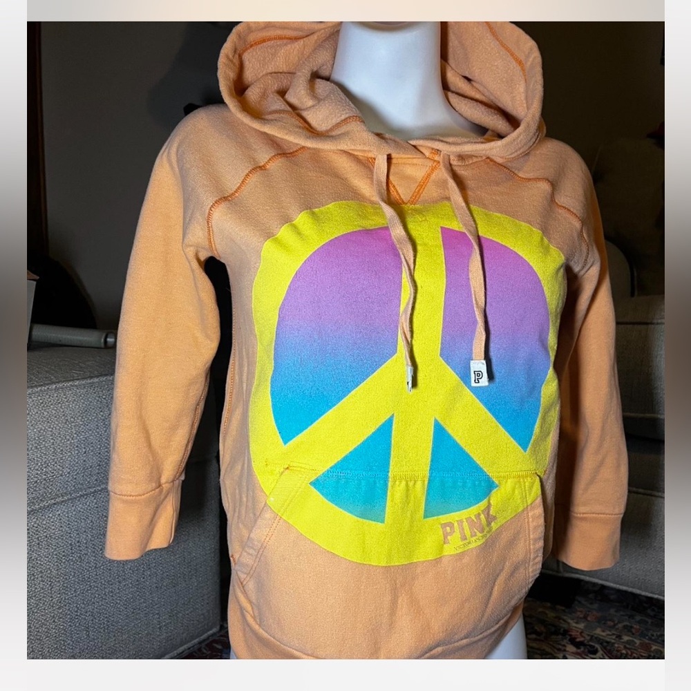PINK Victoria's Secret Orange Hoodie